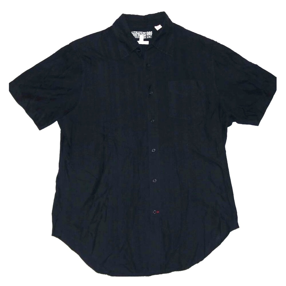 Guess black short sleeve button shirt